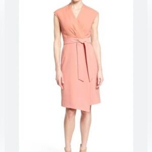 Lafayette 148 Grayson mixed media sleeveless dress. 2